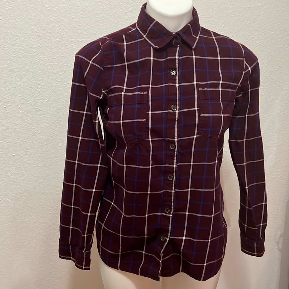 Old Navy Flannel Cotton Button Down Shirt Sz S